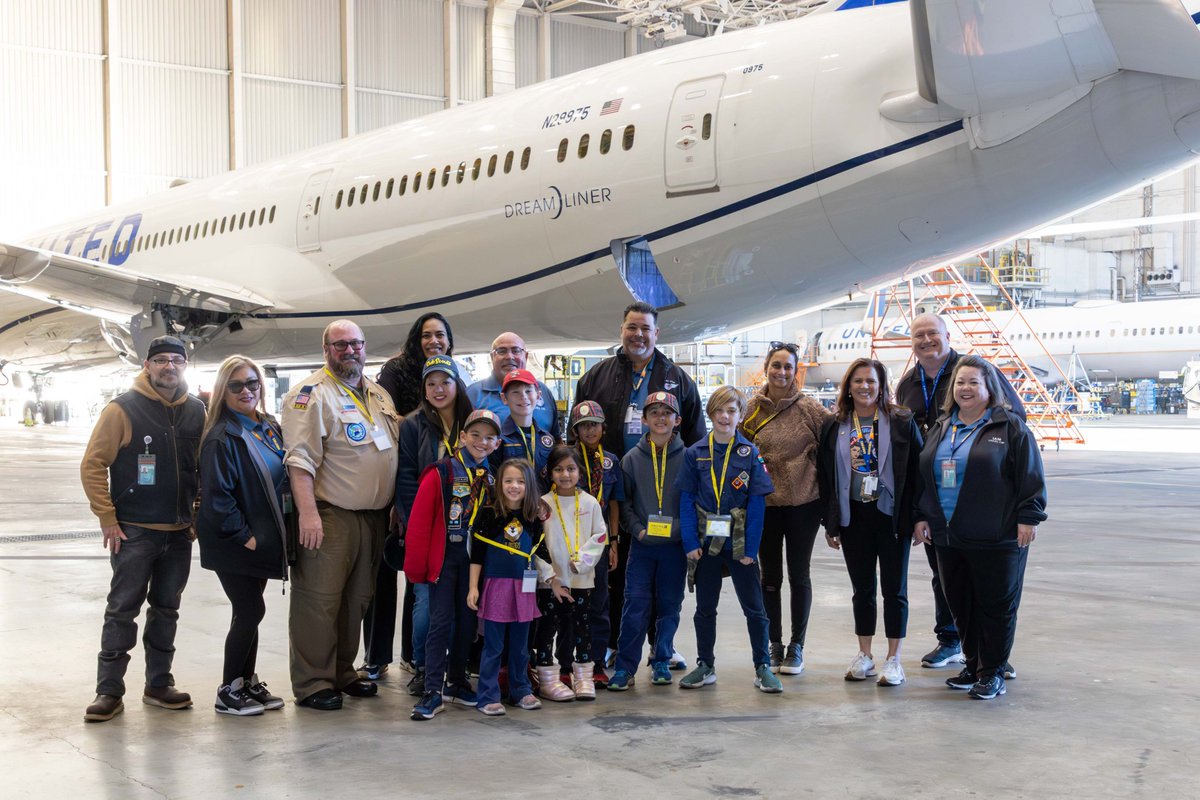 IAMDistrict141's tweet photo. Cub Scout Den 10 from San Carlos, CA, toured Local 1781 and United Tech Ops Maintenance Base! Scouts explored Union roles, learned about diverse careers, &amp; even got up close to a Boeing 777. Thank you to all who made this unforgettable experience possible! 
#GOIAM #IAMSOLIDARITY https://t.co/4PzK8ZNmpq