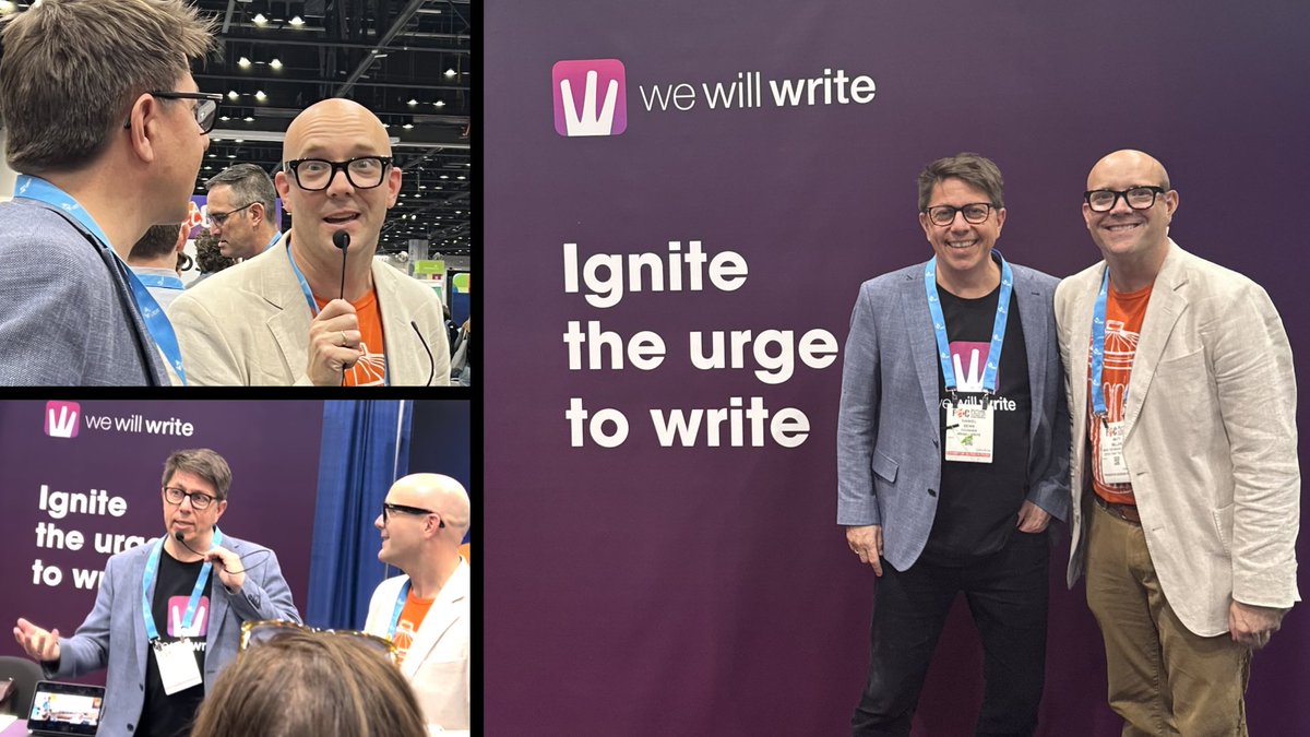 Daniel Senn ✈️ #SXSW EDU (@dansenn) on Twitter photo Huge thanks to <a href="/jmattmiller/">Matt Miller 🗑️</a> for swinging by today and introducing <a href="/wewillwrite_com/">WeWillWrite</a> to your tour group at #FETC2025! Their excitement after your intro was incredible! 🙌✍️ Huge thanks to <a href="/jmattmiller/">Matt Miller 🗑️</a> for swinging by today and introducing <a href="/wewillwrite_com/">WeWillWrite</a> to your tour group at #FETC2025! Their excitement after your intro was incredible! 🙌✍️