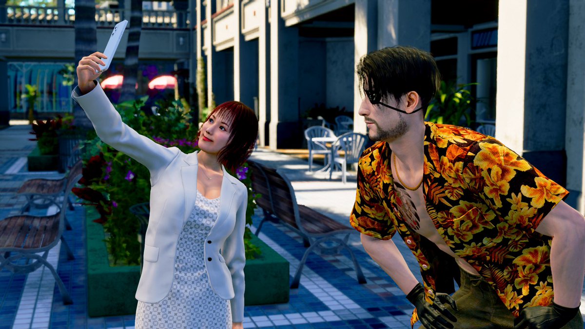 Shibukaho's tweet photo. Got invited by @SEGAofAmerica to play the latest RGG in LA! I found me~

先週アメリカで龍が如く新作をプレイさせてもらいました！私の3Dモデル‥ちゃんと大きかった♡ https://t.co/e9gTjbFC0I