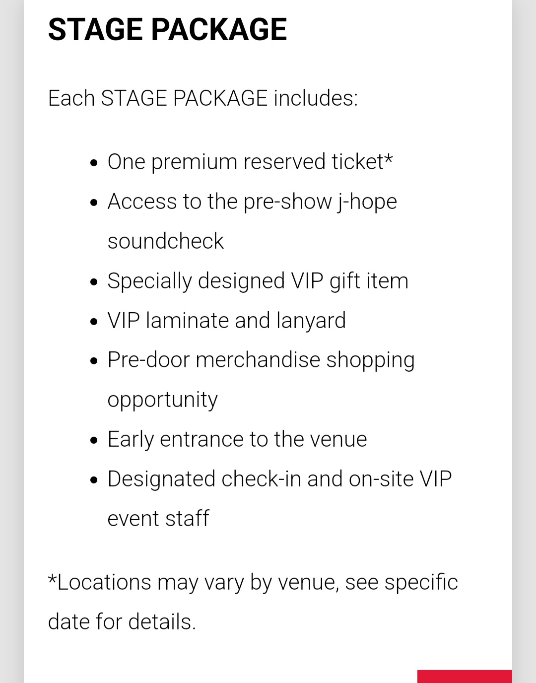 HOPE ON THE STAGE 台北 Day1 VIP特典Set - メルカリ