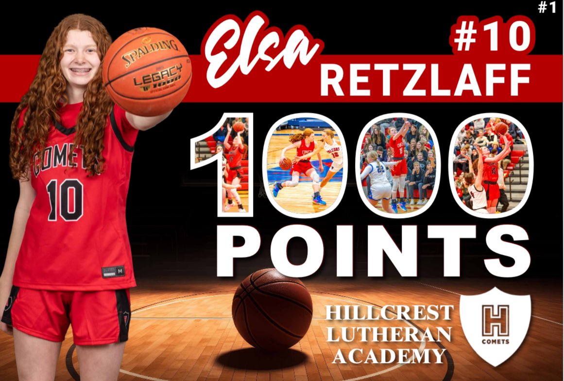 West Central United Girls (@wcugirlshoops) on Twitter photo 🚨 Milestone alert. Hillcrest Academy Freshman Elsa Retzlaff has surpassed the 1,000 career point mark. Congratulations Elsa on this terrific accomplishment, we’re so proud of you!
<a href="/ElsaRetzlaff10/">Elsa Retzlaff</a> <a href="/GMacHoops/">Grant McGinnis</a> 🚨 Milestone alert. Hillcrest Academy Freshman Elsa Retzlaff has surpassed the 1,000 career point mark. Congratulations Elsa on this terrific accomplishment, we’re so proud of you!
<a href="/ElsaRetzlaff10/">Elsa Retzlaff</a> <a href="/GMacHoops/">Grant McGinnis</a>