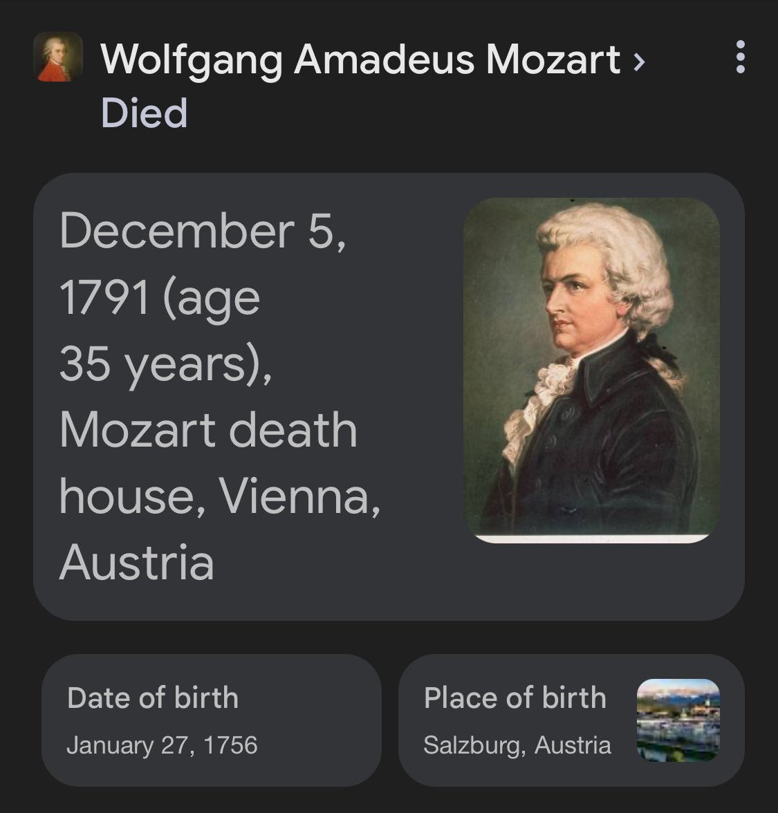 SOLboogie's tweet photo. If I were Mozart I simply would not have hung out at a place called “Mozart death house” https://t.co/EQjK0xGTdF