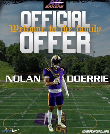 After a great conversation with <a href="/Coach_Rankl/">Bob Rankl</a> I am grateful to have received an official offer from Alfred University!

<a href="/CoachMilesAU/">Hunter Miles</a> <a href="/CoachOlasupo/">Coach Mo</a> <a href="/Coach_Bailey2/">Curtis Bailey</a>