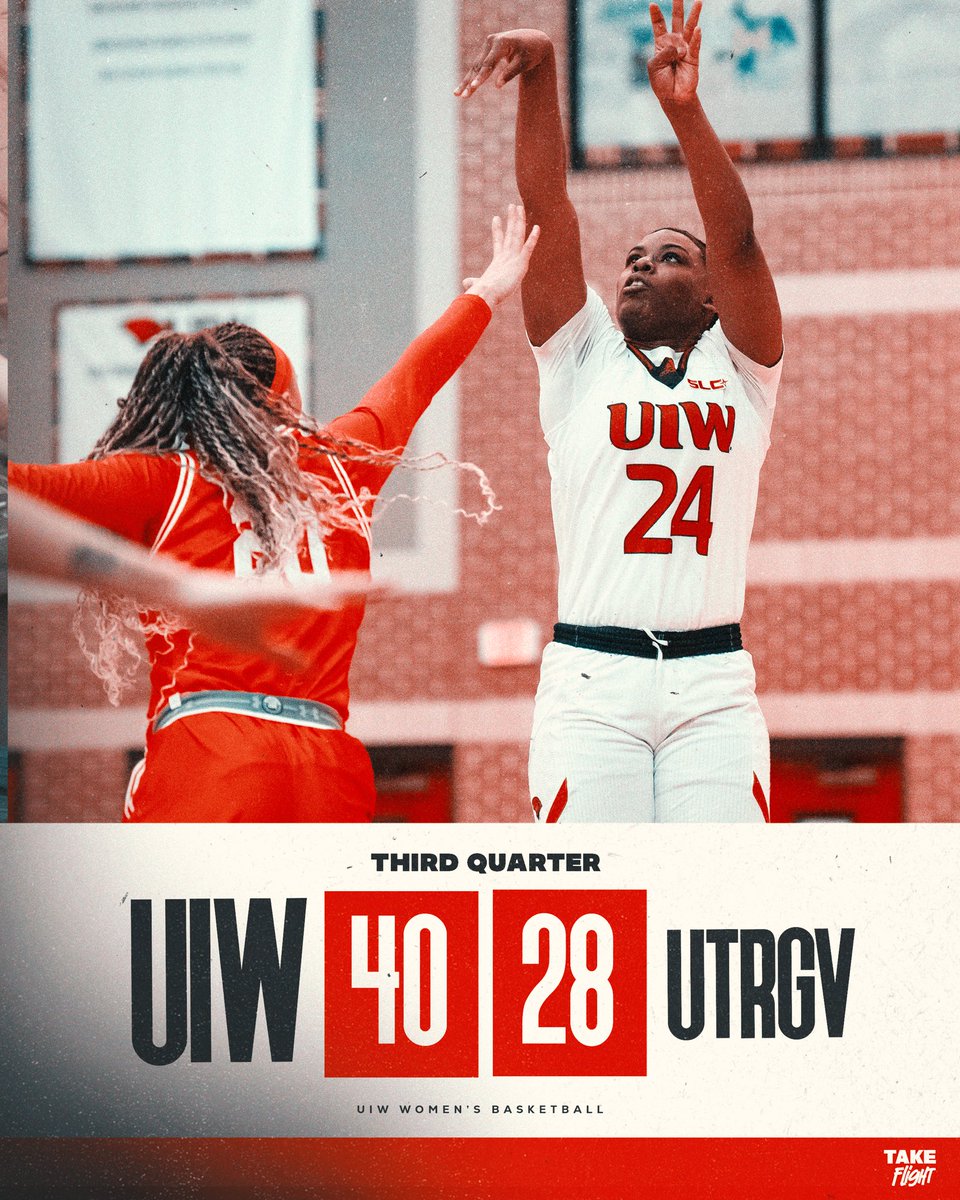 UIW up double digits entering the fourth

#TheWord | #TakeFlight