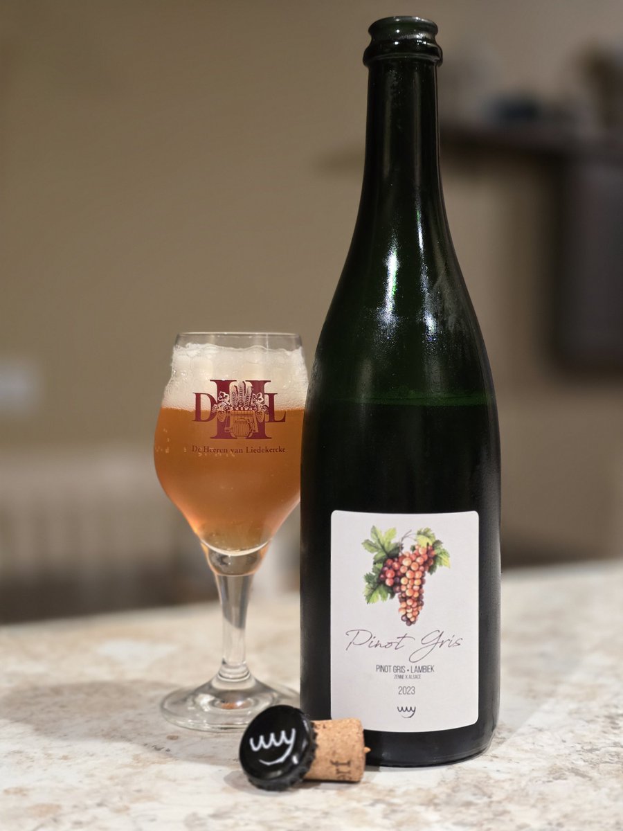 Good evening beer nerds

Enjoying a new Boerenerf lambic

Pinot Gris - 2023

Cheers fam!
#SomethingsBrewing #CNFTCommunity #CNFTProject #LetsBrewTogether #CraftBeer #brewery #brewing #lambic