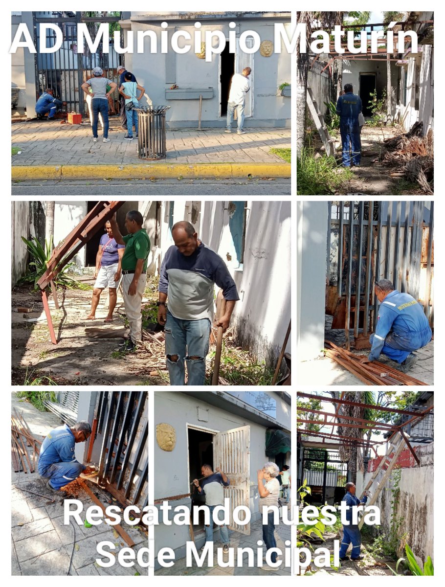 JuanEspinoza_13's tweet photo. #16Ene| En #ADMonagas continuamos con los trabajos de reparación de nuestras Casas de partido, tanto la Sede Seccional, como la Sede del Municipio Maturín. Muchos años en completo abandono, ahora nos toca a nosotros acondicionarla, lo haremos con gusto.
#Ventepatucasa https://t.co/d6lTGViK9C