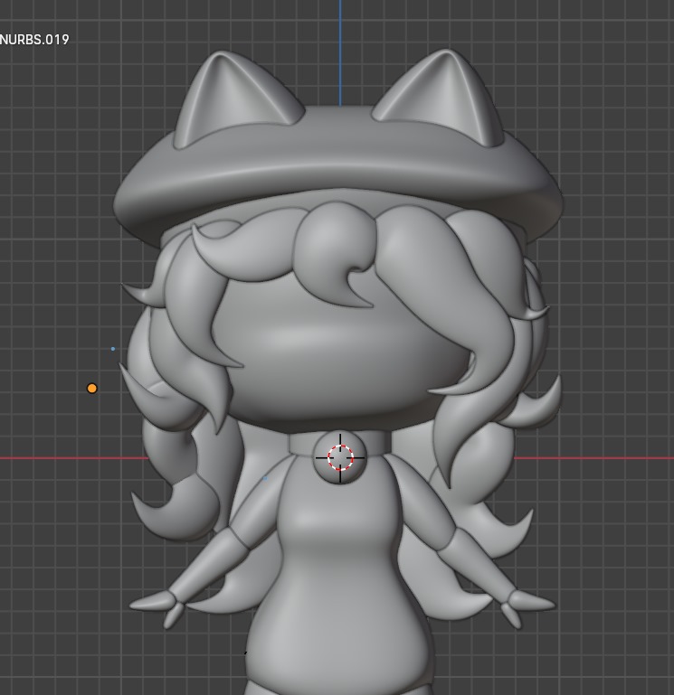 kyba06's tweet photo. Modelar y dibujar no son para nada lo mismo, pero como para hacerlo dibuje con la pluma de anotaciones lo subo a manera de la practica de hoy y creo que cambiare justo eso "dibujo" Por "practica" y así no sentir culpa de no subir dibujos completos 
#blender #modelo3d #chibi #neko https://t.co/PDZZUUjTzM