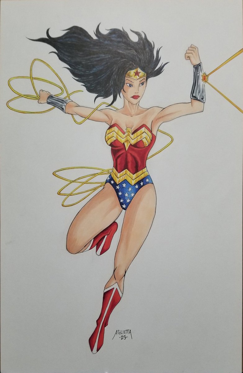 DeathMetalHero's tweet image. Recent #WonderWoman commission 
#PigmaMicrons and #CopicMarkers on 11x17 Bristol Board.
Will post a better scan latter