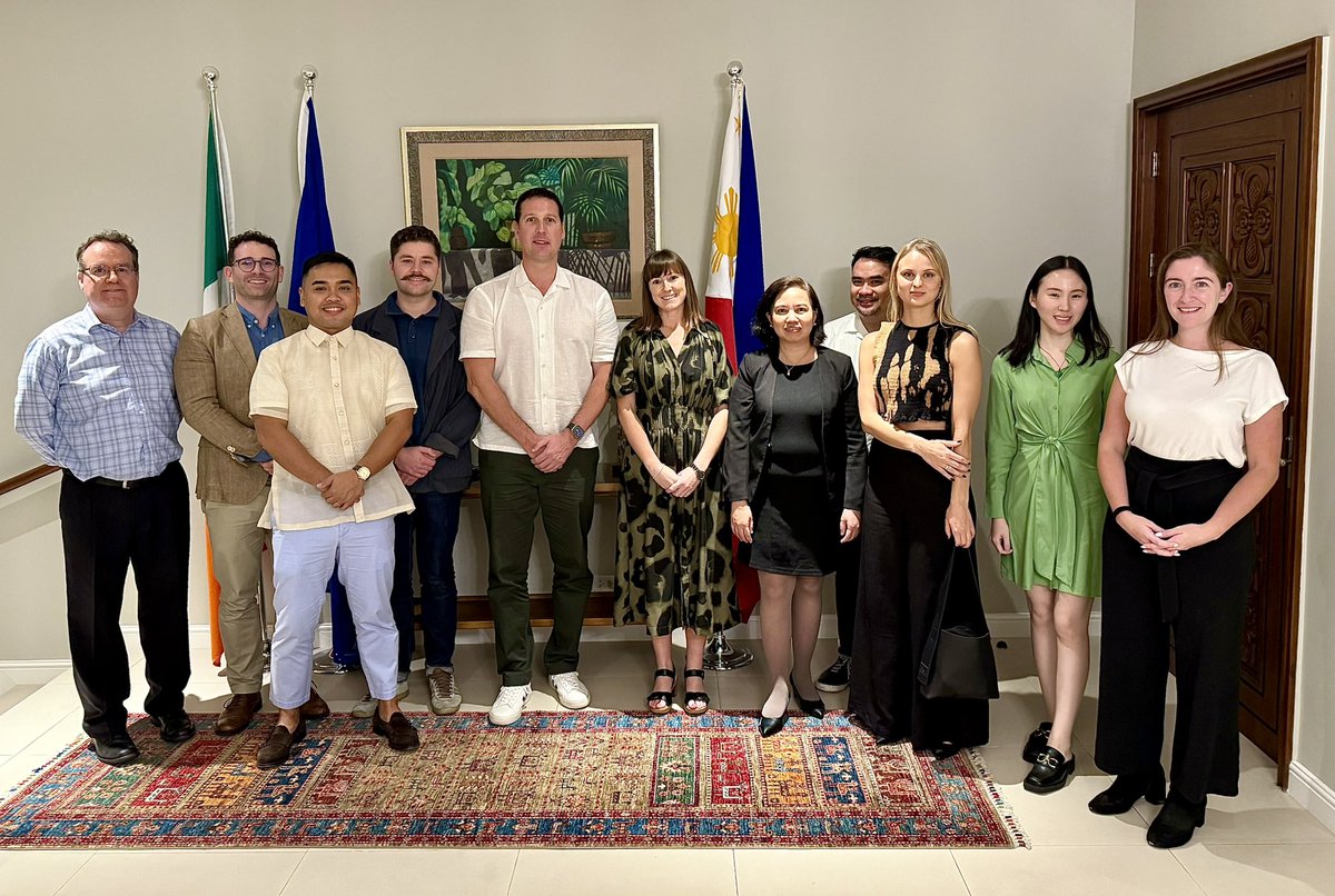 Daniel Faas (@faasdaniel) on Twitter photo The 4th <a href="/tcddublin/">Trinity College Dublin</a> Alumni Meeting in the Philippines took place last night at the Residence of the new Irish Ambassador Emma Hickey. Thank you also to DHoM Erica Duffy and Team <a href="/IrlAmbManila/">Irish Ambassador to the 🇵🇭</a>. Great to catch up with Filipino & Irish TCD alumni 🇮🇪🇵🇭 The 4th <a href="/tcddublin/">Trinity College Dublin</a> Alumni Meeting in the Philippines took place last night at the Residence of the new Irish Ambassador Emma Hickey. Thank you also to DHoM Erica Duffy and Team <a href="/IrlAmbManila/">Irish Ambassador to the 🇵🇭</a>. Great to catch up with Filipino & Irish TCD alumni 🇮🇪🇵🇭