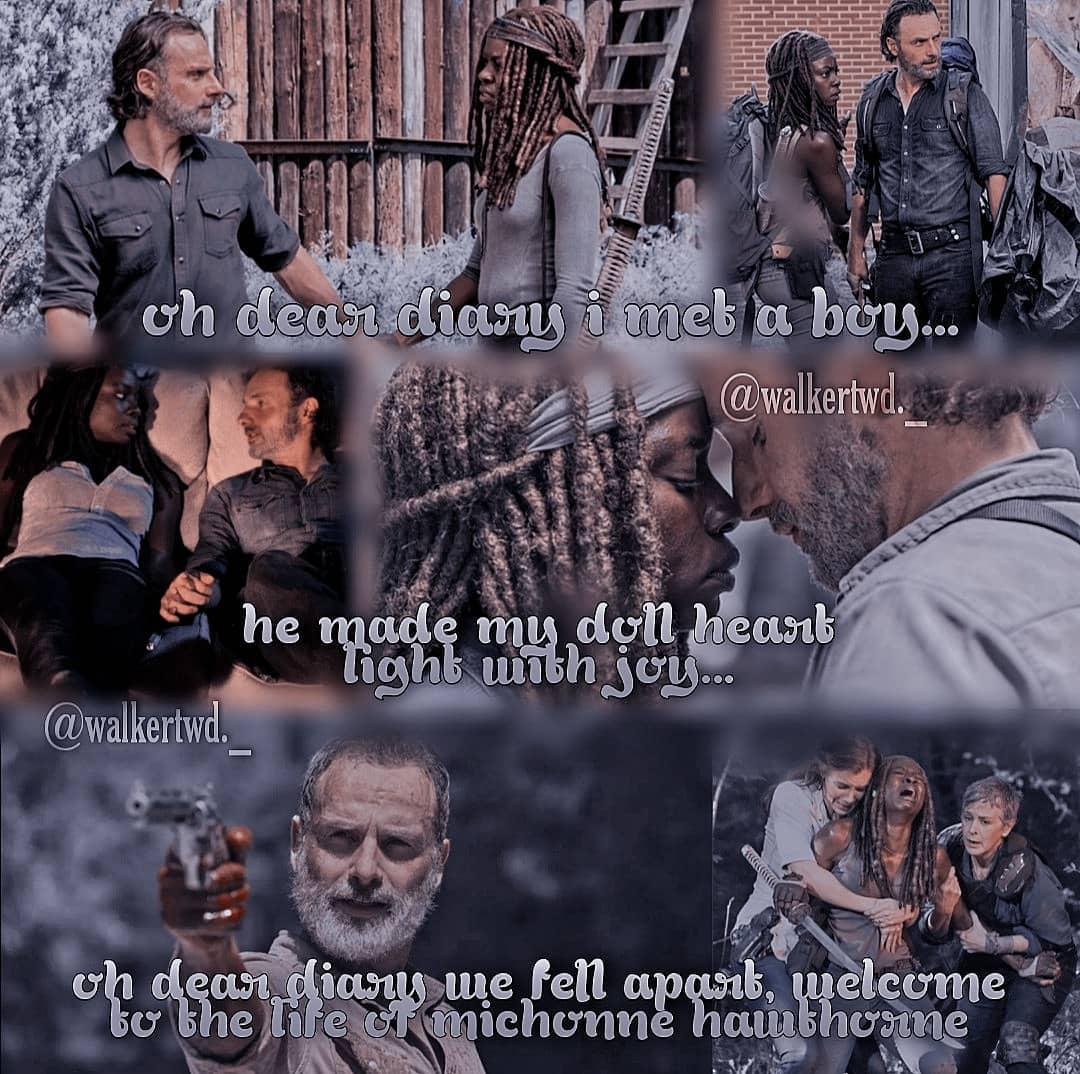 DorothyMar2936's tweet photo. Dear dairy I met a boy...he made my dull heart light with joy...oh dear dariy we fell apart,welcome to the life of michonne Hawthorne #towl #theonewholive #richonne https://t.co/7OzGECIyiy