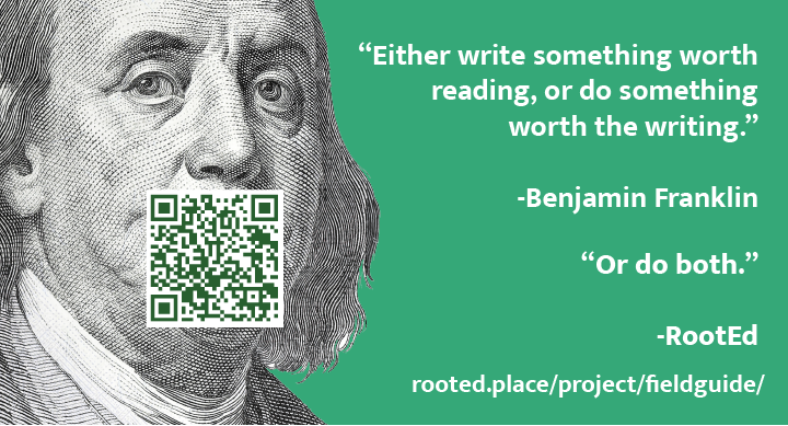 ConstructiveLD's tweet image. Apologies to Ben on his birthday, but see how NC students are writing things worth reading and doing things worth the writing. @RootEdNC rooted.place/project/fieldg…