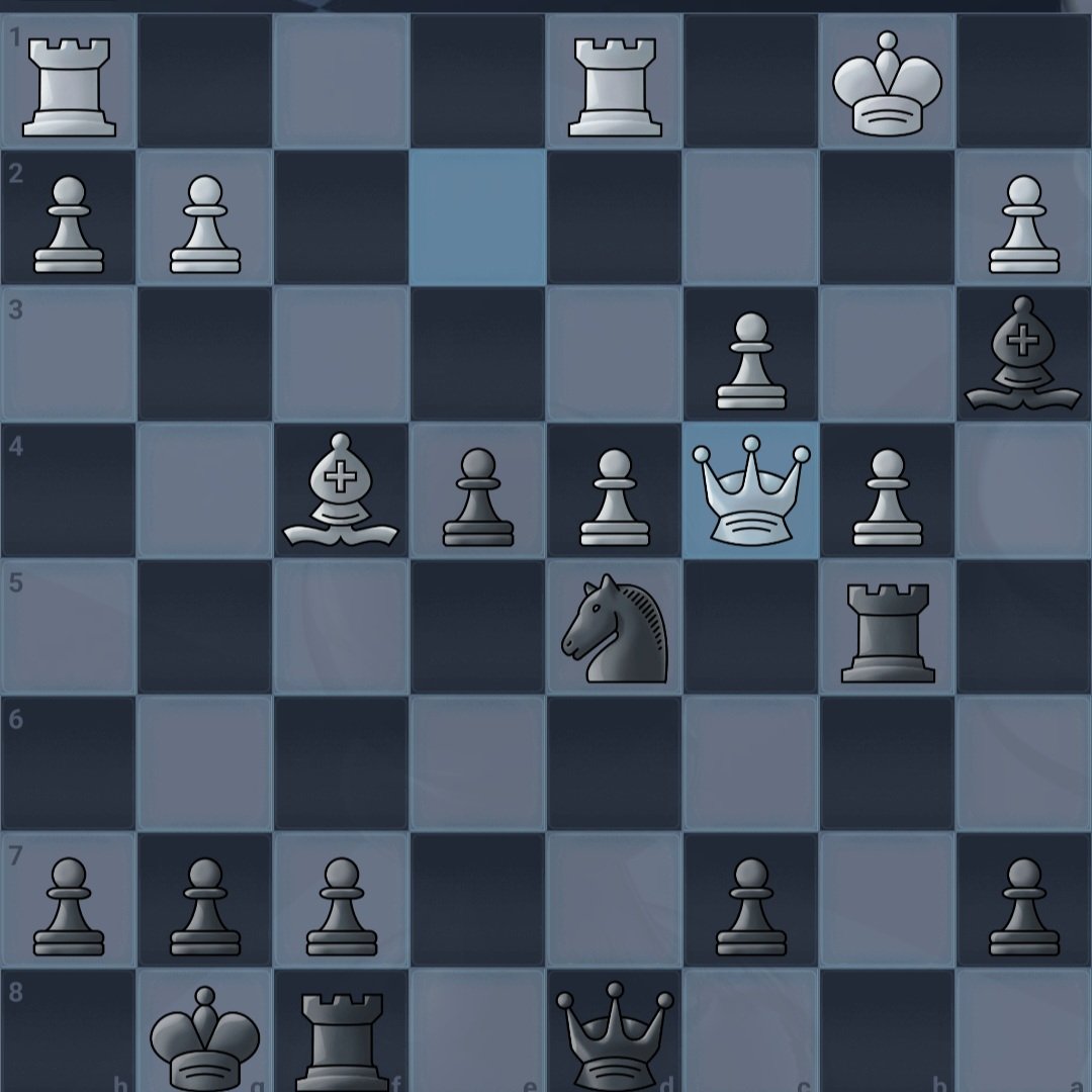 aykrishnan's tweet photo. One of my favorite chess moves I've made: Bxb4 after sacrificing a knight.

Both the rook and the bishop are poisoned. Capture the rook and the knight takes the pawn for a family fork. If instead the pawn takes the bishop, the rook recaptures and picks up the queen. https://t.co/dTdS6qz1PD