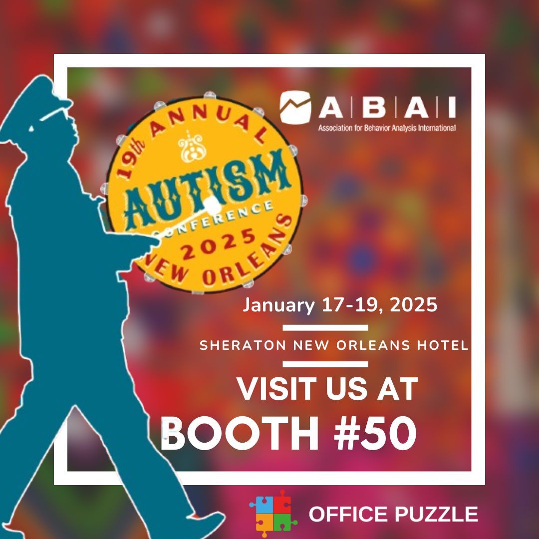 officepuzzle's tweet photo. We’re excited to attend the 19th Annual Autism Conference starting tomorrow in New Orleans! 🧩✨

📍 Sheraton New Orleans Hotel
🗓️ Jan 17-19, 2025
🚪 Booth 50

Join us to explore innovations &amp; connect with us. Let’s empower together! 💡

#AutismConference #OfficePuzzle #ABAI https://t.co/14PbX3nmvl