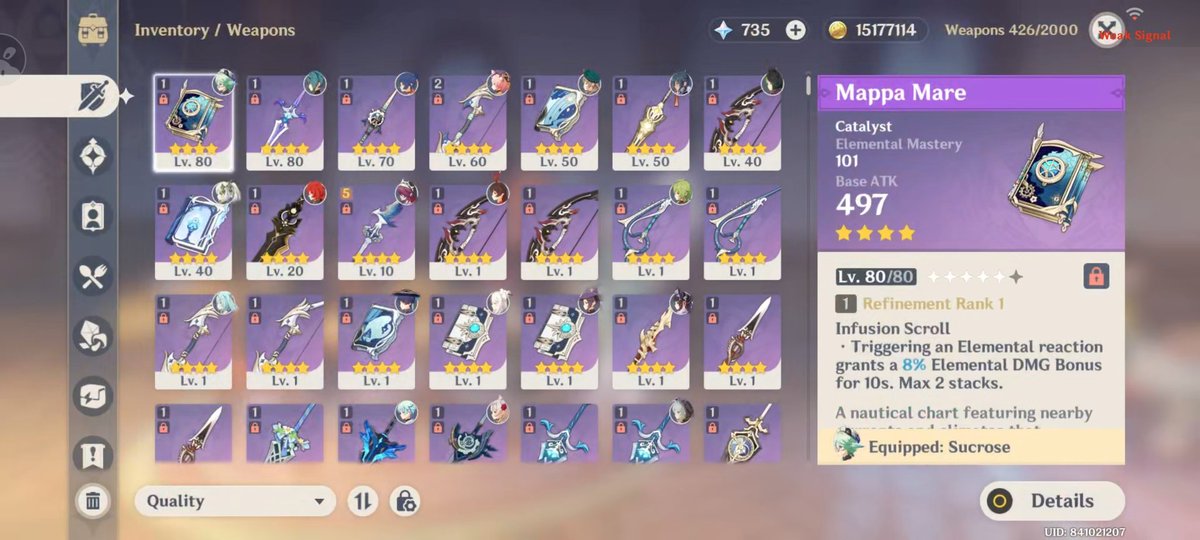jaeeebean's tweet photo. @GENSHINJUALBELI Nii nderr kalau mau 100k aja
Level 49
B5 nya cuma 6
Ga ada weapon b5
Masih di sumeru
Dapet stellar reunion 
Ga bisa main gara gara skripsian https://t.co/HjHGEq902U