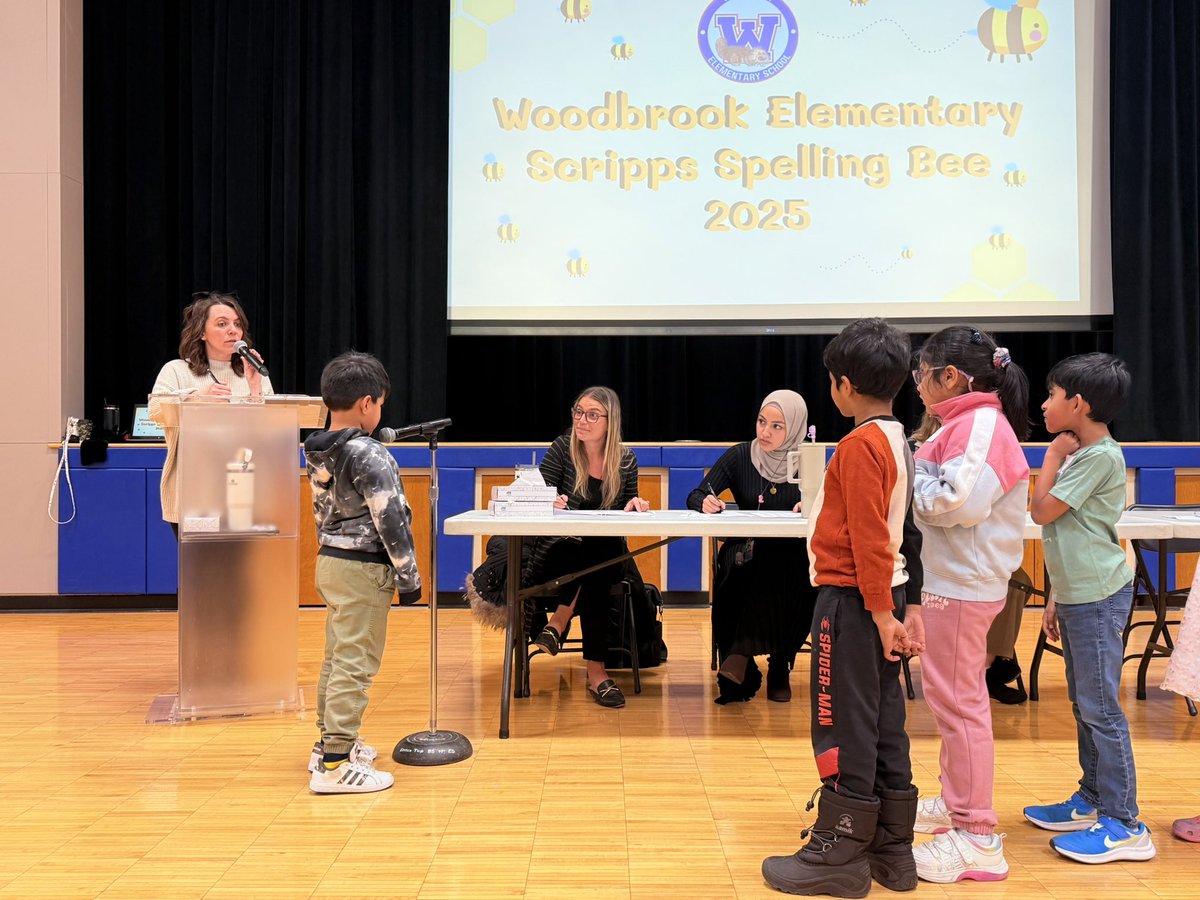 Randy Narvaez-Ruiz (@mrnarvaezruiz) on Twitter photo 🌟 Congrats to our Woodbrook Spelling Bee winners! 🐝
🏆 1st Place: Aadya – Our amazing first grader is off to the county bee and aiming for nationals!
🥈 2nd Place (Tie): Sanvi & Isabella
We’re so proud! 💪📖 #WoodbrookPride #SpellingBee <a href="/WoodbrookSchool/">Woodbrook School</a> 🌟 Congrats to our Woodbrook Spelling Bee winners! 🐝
🏆 1st Place: Aadya – Our amazing first grader is off to the county bee and aiming for nationals!
🥈 2nd Place (Tie): Sanvi & Isabella
We’re so proud! 💪📖 #WoodbrookPride #SpellingBee <a href="/WoodbrookSchool/">Woodbrook School</a>