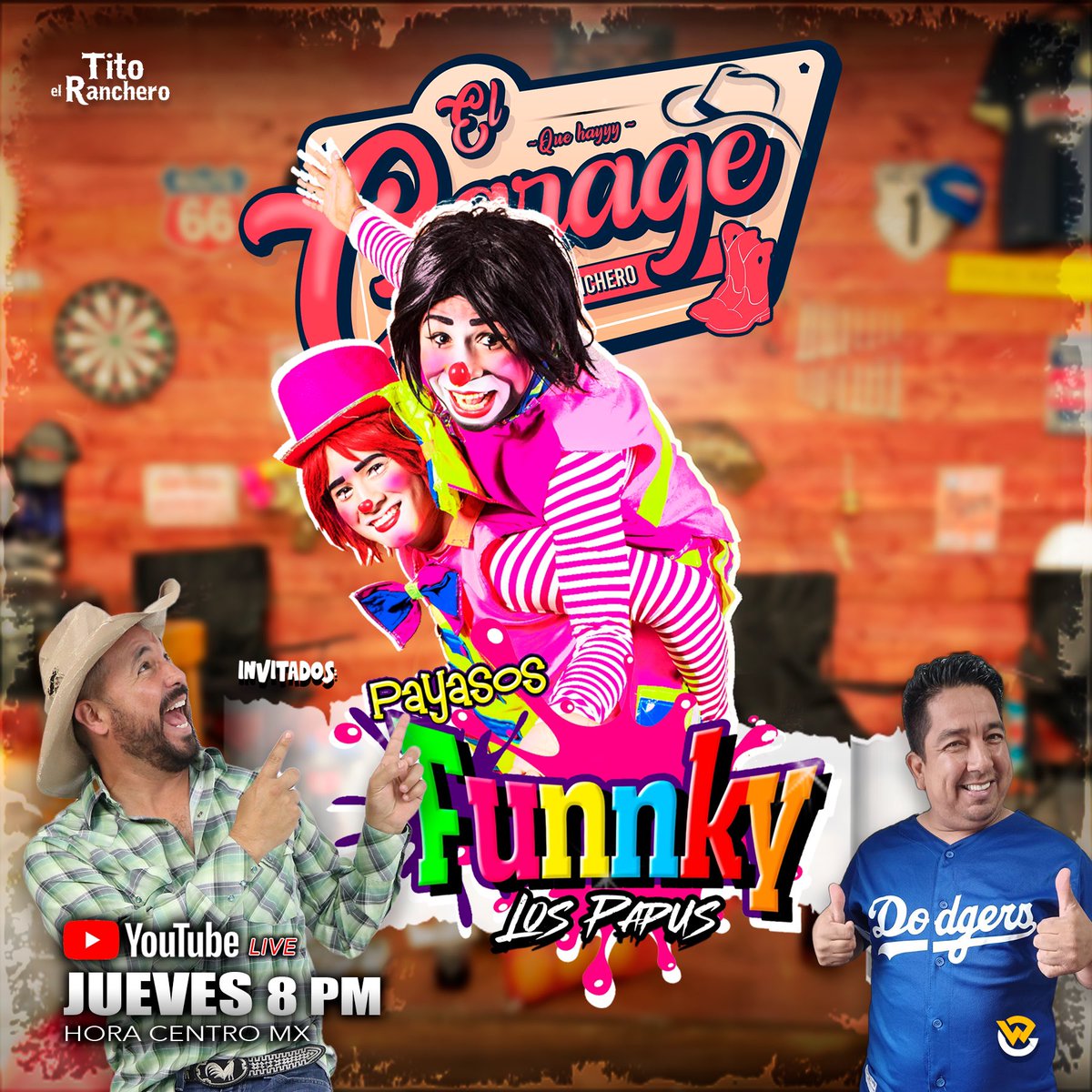 Váyanse todos a mi canal de YouTube, ya inició el garage de Tito. No olviden compartir raza 🤠🤡😂😂
youtube.com/live/KRYxH6UCl…