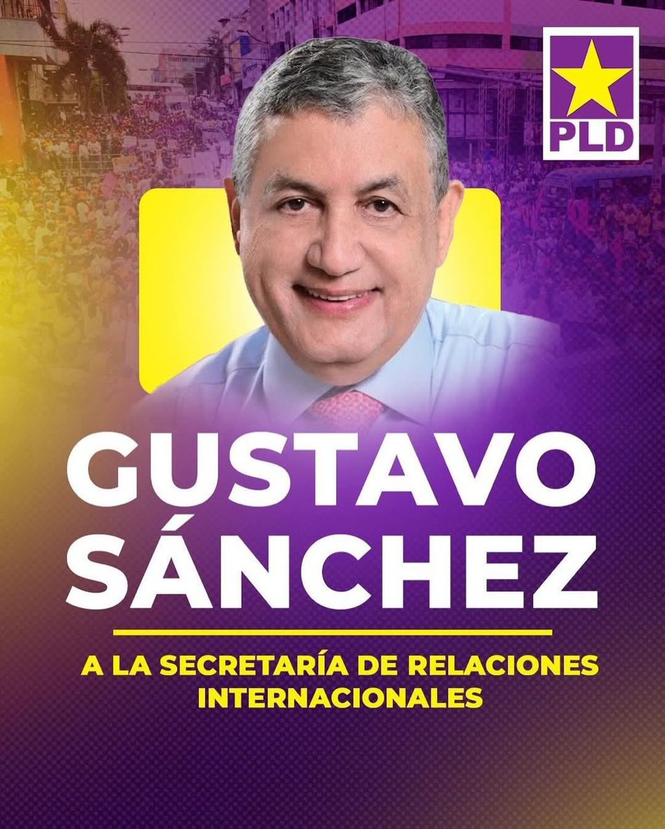 redespldrd's tweet photo. Gustavo Sánchez (@GustavoSanchezq )
A la Secretaría de Asuntos Internacionales del PLD

#Redespld https://t.co/dHZRUwURl4