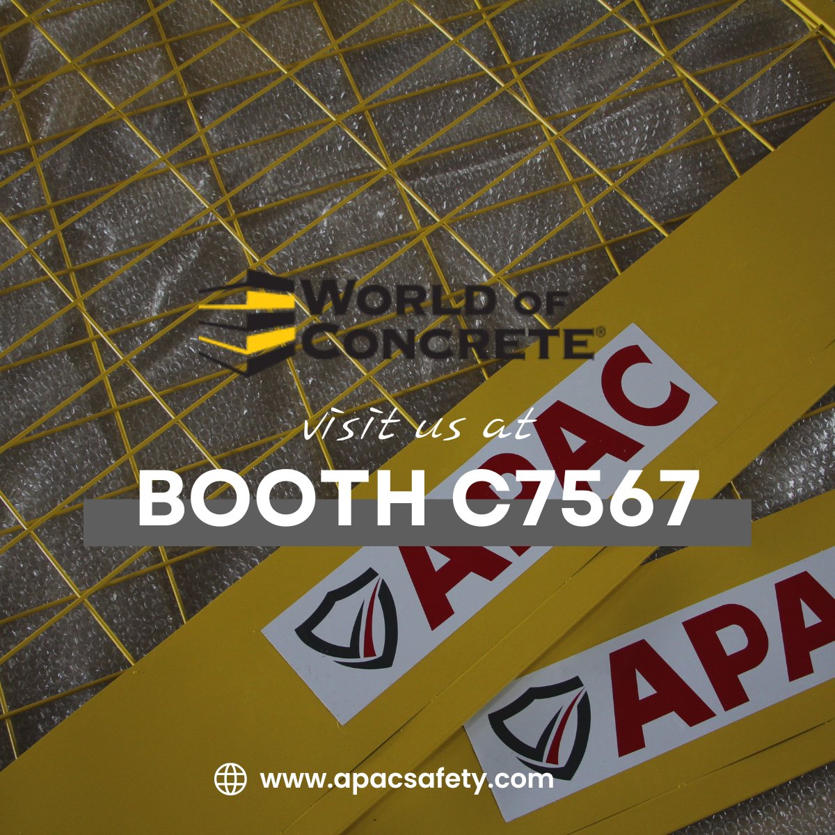 Exciting news! 📷
APAC Builders Equipment will be at World of Concrete (WOC) from January 21–23, 2025. Join us at Central Hall — C7567 to explore our cutting-edge safety solutions and innovative products for construction sites.
Let’s connect, learn, and build together!
#WOC2025