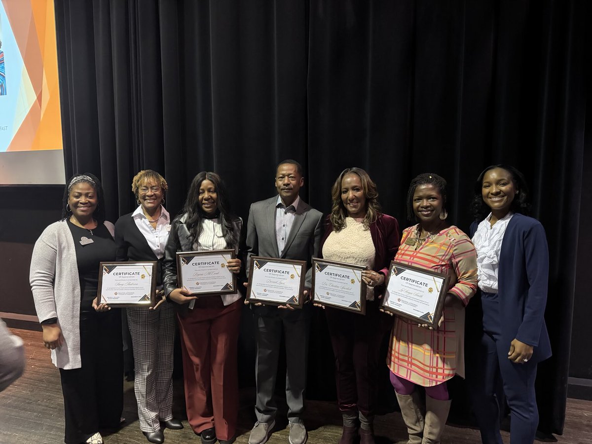 DCSD_SCSA's tweet photo. The Office of Student Assignment had a blast on 12.11.24, celebrating ⁦⁦@DeKalbSchools⁩ Work Based Learning Coordinators. “You can learn a lot more about business, from one loss, opposed to 1,000 wins,” M. Thurmond. ⁦⁦@DrCharCovington⁩ https://t.co/CiPlPbOXfy