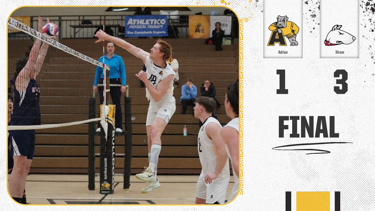 Adrian College Athletics (@adrianbulldogs) on Twitter photo The <a href="/acmvolley/">acmvolley</a> team falls short in four to Hiram
Recap-- tinyurl.com/27a7rxy8
#d3vball #GDTBAB The <a href="/acmvolley/">acmvolley</a> team falls short in four to Hiram
Recap-- tinyurl.com/27a7rxy8
#d3vball #GDTBAB