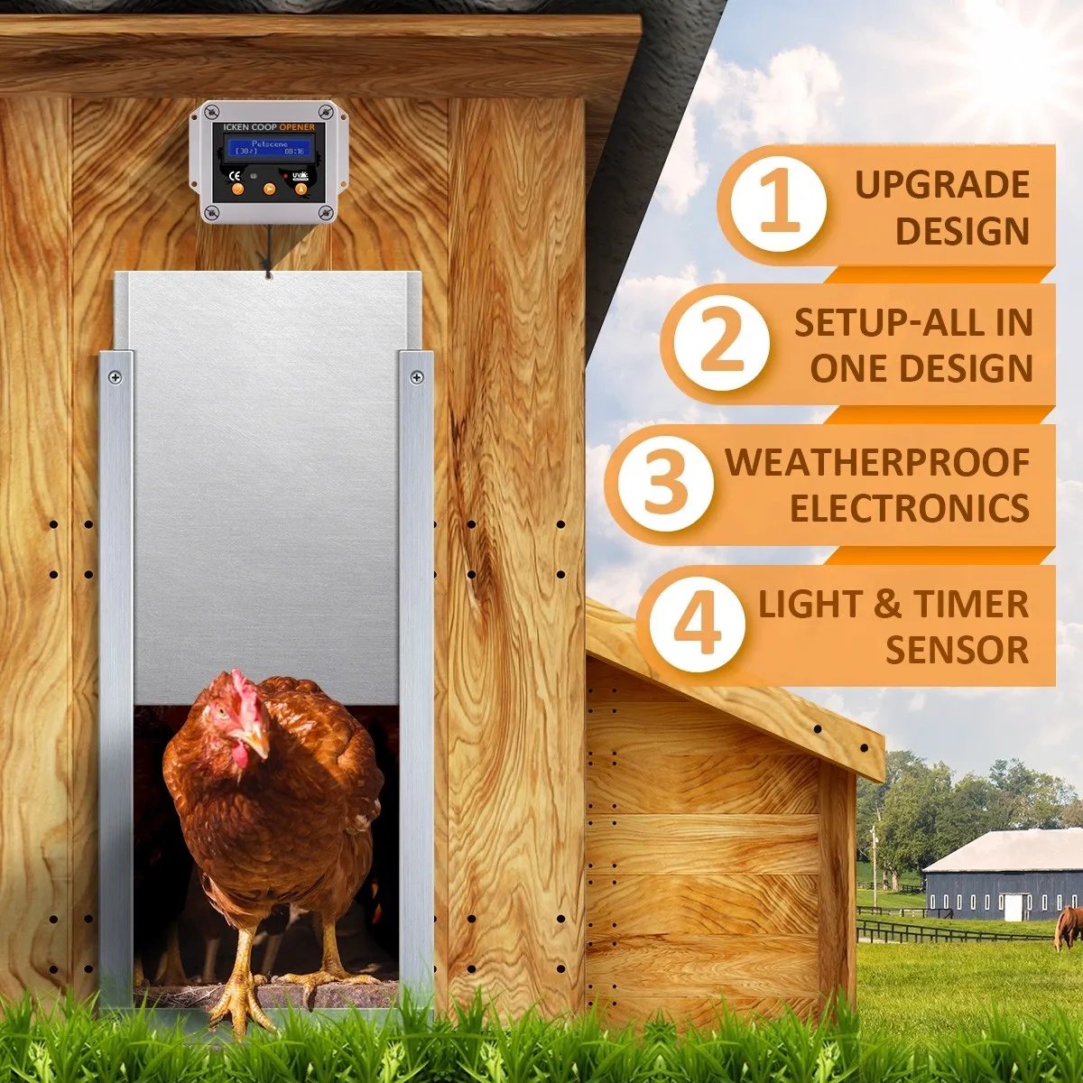 CrazySalesAus's tweet image. Automatic Chicken Door Opener Coop Auto House Cage Closer Controller Kit Timer Light Sensor
Now: $139.98 bit.ly/479n1GR
#chickencoop #chickencage #poultry #chickenhealth #chickenlovers