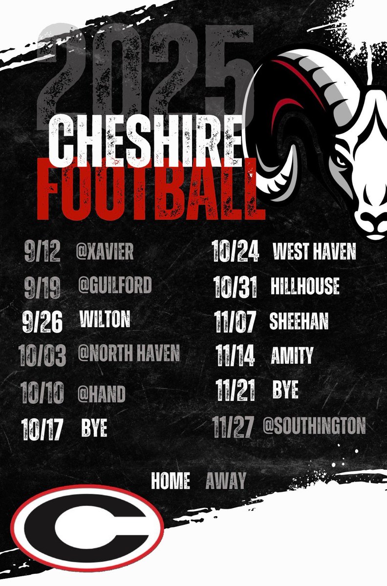 CHSRamFootball's tweet image. 🚨🚨2025-2026 Ram Schedule🚨🚨 #RALLYTHEHERD #ALLIN #cthsfb