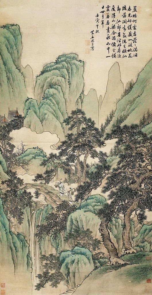 tran298363's tweet photo. Shen ZongQian(沈宗骞) , Qing Dynasty Shen Zongqian, Collecting Herbs in Tiantai, created in 1782. Shen Zongqian was a painter in the Qing Dynasty. #paninting #traditional #art #painting https://t.co/4GjcAJoLuy
