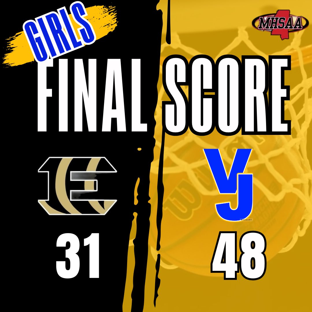 Girls Basketball Final 💙💛🏀 

The Lady Falcons defeat Ethel and move to 5️⃣-1️⃣ in district play. Morgan Thompson led the Lady Falcons with 23 points. Semaya Williamson with 12 points.