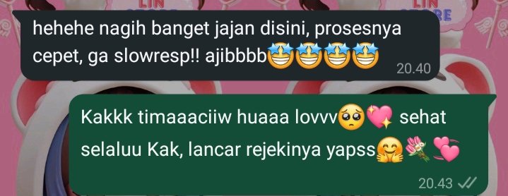 Aaaa timaaciiw banyakk yahh😍 tiba-tiba dapat testi maniss🥺💖