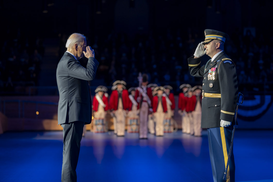 WhiteHouse46's tweet image. America’s military is the greatest fighting force in the history of the world.
The Biden-Harris Administration honors all of our military who step up and serve our nation, and their families who also make the sacrifice.