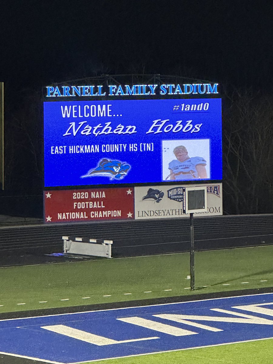 Nathan Hobbs (@nhobbs_07) on Twitter photo OV at <a href="/LindseyWilson/">LindseyWilson</a> thank you <a href="/CoachKleckler/">Phil Kleckler</a> @CoachBrownLWC @CoachGraham_LWC for a great visit!!! Go Blue Raiders 🔵⚪️ OV at <a href="/LindseyWilson/">LindseyWilson</a> thank you <a href="/CoachKleckler/">Phil Kleckler</a> @CoachBrownLWC @CoachGraham_LWC for a great visit!!! Go Blue Raiders 🔵⚪️