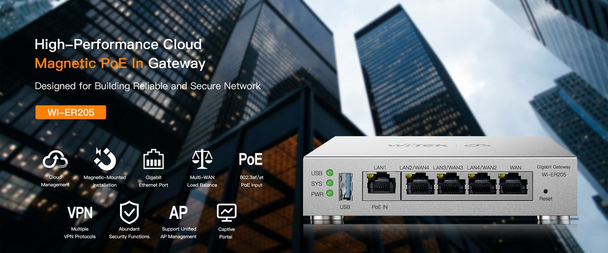 Wi_Tek's tweet photo. 🚀 Introducing WI-ER205: Your Gateway to Smarter Networking! 🌐
🔗 Product Website:https://t.co/iG0iKNfrzC
🌐 Official Website: https://t.co/qyIgdk2o9p
✉️ Contact us: sales@wireless-tek.com
#WiTekSolutions #NetworkingMadeEasy #GigabitGateway #SecureVPN #CloudManagement #WiTek https://t.co/bgGEb2qYXN