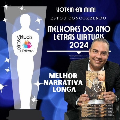 Boa noite a todos, aqueles que puderem ajudar, votem no meu novo livro, NOITE DE REIS, na categoria de MELHOR NARRATIVA LONGA, desde já agradeço a todos pelo apoio

forms.gle/KshzDMkchiDmJV…