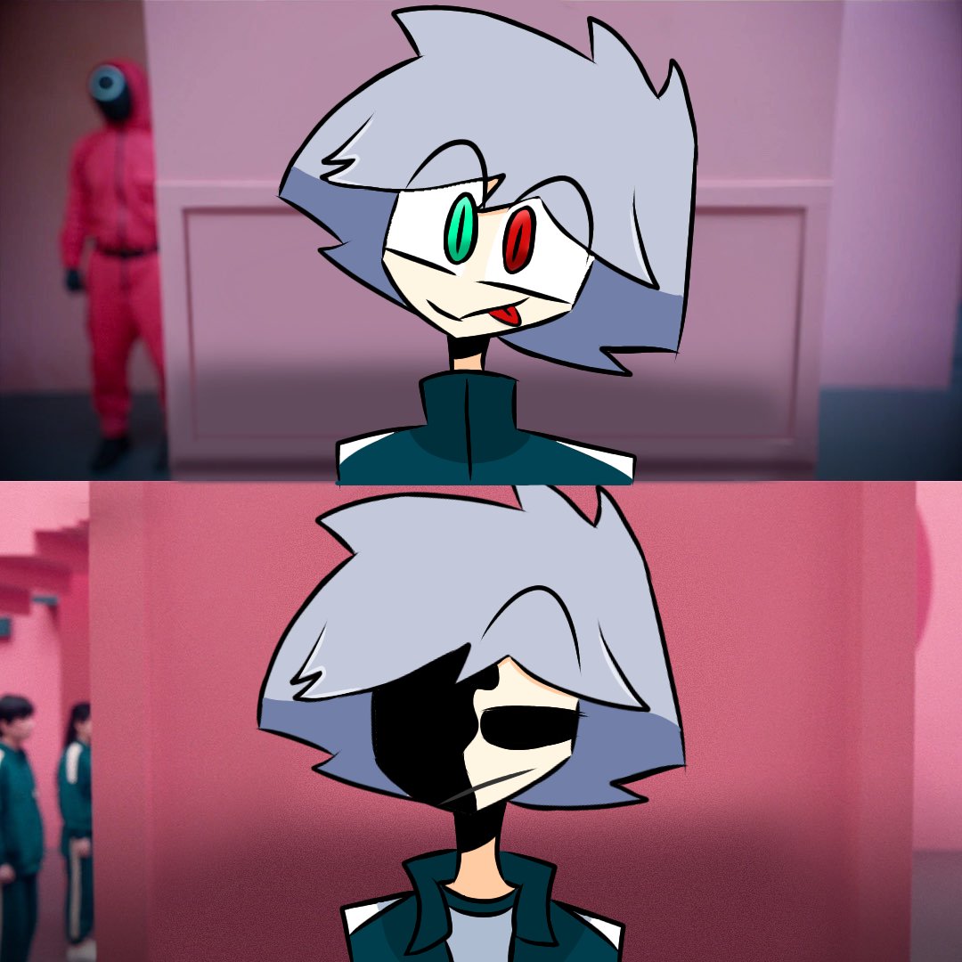 Norifox's tweet photo. No quise quedarme atrás, Entonces Cree mi propia versión.

#SquidGame #art https://t.co/X5hsoTm0iW