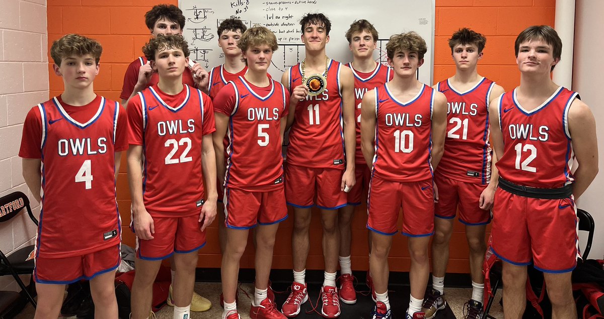 OWLS WIN 86-51 over Hartford!

GAME CHANGER goes to Jude Siikarla! Rebounds and contesting at the rim! 

Scoring Leaders: 
Jack Kohnen 22 
Joey Kohnen 17 
Palm 11 
Novotny 10 
Siikarla 8 
Mantz 8 
Fogle 5 

A balanced effort! #Family #STP