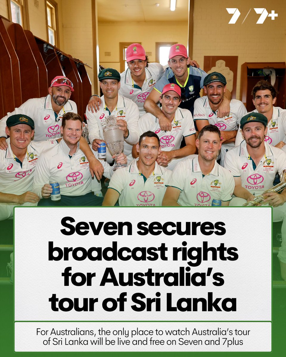 Would you look at this 👀

The ONLY place in Australia to watch the tour of Sri Lanka is live and free on <a href="/Channel7/">Channel 7</a> and <a href="/7plus/">7plus</a>! 

Details: 7sport.link/3PBl7rP #SLvAUS