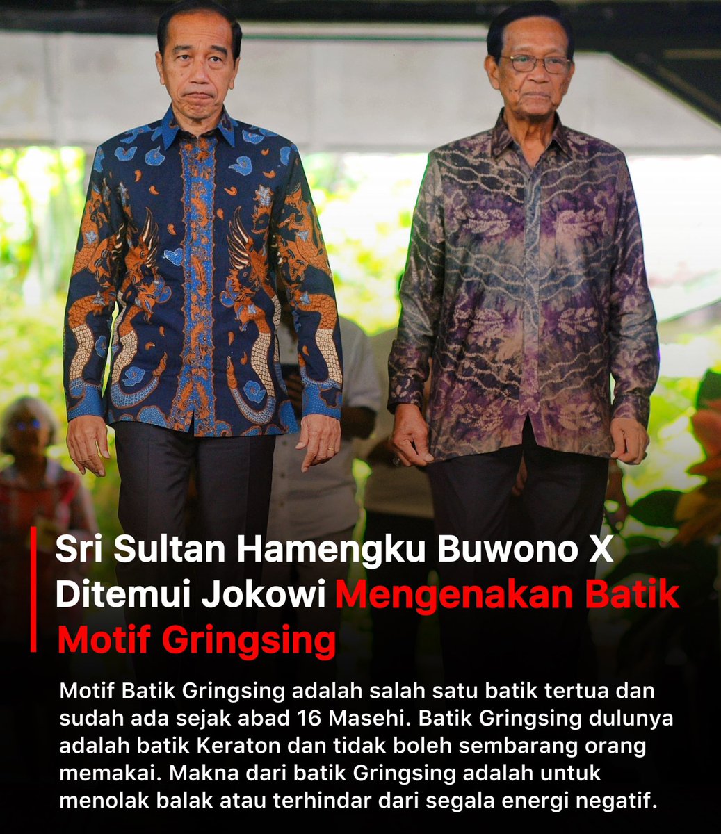 .
.
Kamu keren Sri Sultan 🙏🏼🙏🏼 Memang harus pake Tolak Balak kalau ga mau Kesirep kayak Monyet Ternakan Jokowi

Monyet Ternakan Jokowi itu dah ga bisa dipake lagi Nalar Akal Sehatnya

Jokowi dipuja-puja, disembah-sembah
dah kaya Tuhan aja dimata mereka

Padahal Jokowi itu Pelaku