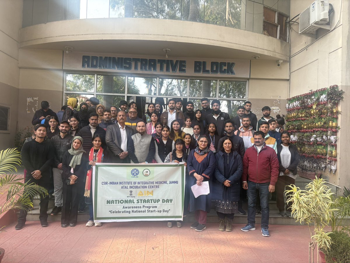 shahidjibran's tweet photo. Celebrating #NationalStartupDay2025 

Honoring the innovation, resilience &amp; ambition driving startups to solve challenges, create opportunities, &amp; fuel growth.

At AIC-IIIM Bio Innovation Foundation, we’re proud to nurture ideas &amp; empower entrepreneurs to shape a better tomorrow. https://t.co/MvTVsDOEmg