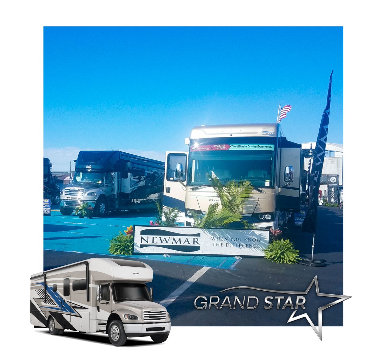DAY 3 of the 2025 Tampa Super Show!
We're here at Booth 790 - North Midway, ready to show you the all-new Grand Star Super C!  As the industry's shortest motorhome on an S2RV chassis, the Grand Star combines Newmar's signature luxury with incredible maneuverability.