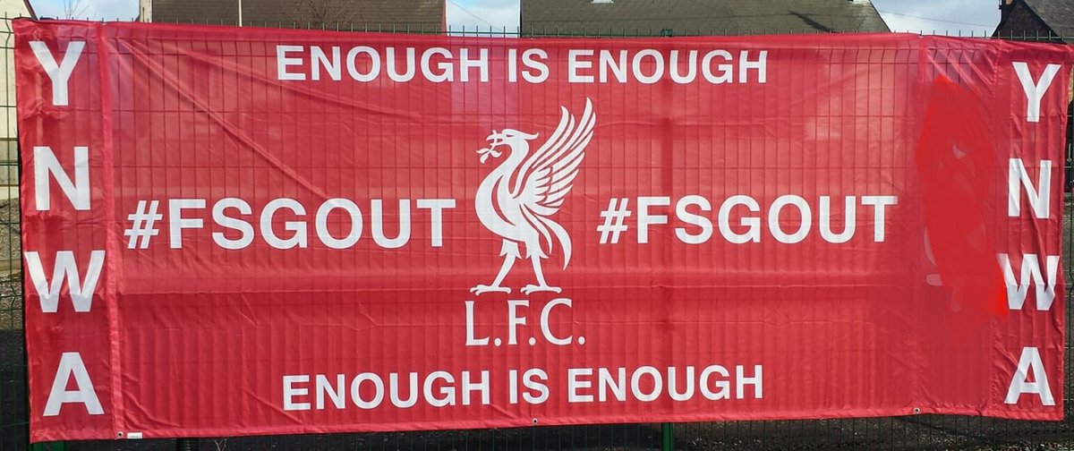 #FSGOUT #FSGOUTNOW #EnoughIsEnough <a href="/LFC/">Liverpool FC</a>  <a href="/TheRedmenTV/">The Redmen TV</a> <a href="/spiritofshankly/">Spirit of Shankly</a> <a href="/John_W_Henry/">John W. Henry</a> <a href="/JamesPearceLFC/">James Pearce</a> <a href="/FenwaySportsGrp/">Fenway Sports Group</a> <a href="/LivEchoLFC/">Liverpool FC News</a> <a href="/LFCTV/">LFCTV</a> <a href="/Carra23/">Jamie Carragher</a>  <a href="/Linda_Pizzuti/">Linda Pizzuti Henry</a> <a href="/_pauljoyce/">paul joyce</a> <a href="/SkySportsPL/">Sky Sports Premier League</a> <a href="/TheAnfieldWrap/">The Anfield Wrap</a> <a href="/TrentAA/">Trent Alexander-Arnold</a>