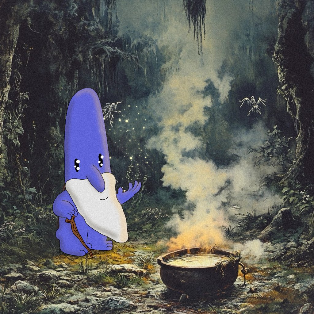 Chapter 15: The Enchanted Cauldron

At the edge of a misty glade, a cauldron bubbled and steamed, its brew shimmering with magic. Gnom stirred it gently, summoning visions of his lost hat. The cauldron whispered, "Thy journey nears its end."