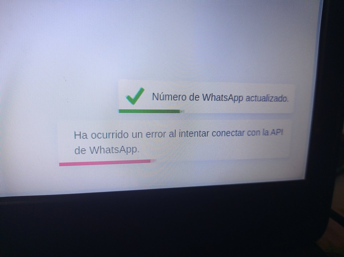 pacubba_'s tweet photo. @GorvetEstudios @elyerromenu Me sale esto al guardar el número https://t.co/0I68pF1eQh