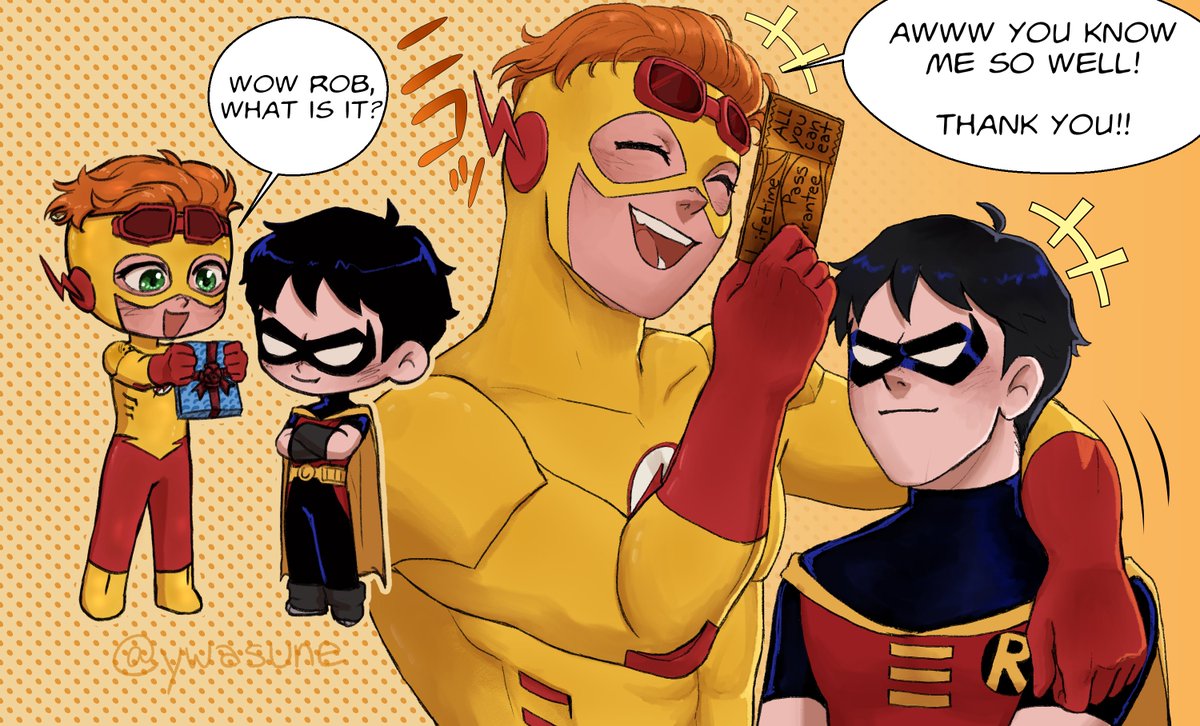 ywasune's tweet photo. Happy birthday #WallyWest ! 🎉
Celebrate with a lifetime pass to worldwide chain of all you can eat ^^ 
#birdflash https://t.co/g5cdJ1hYFg