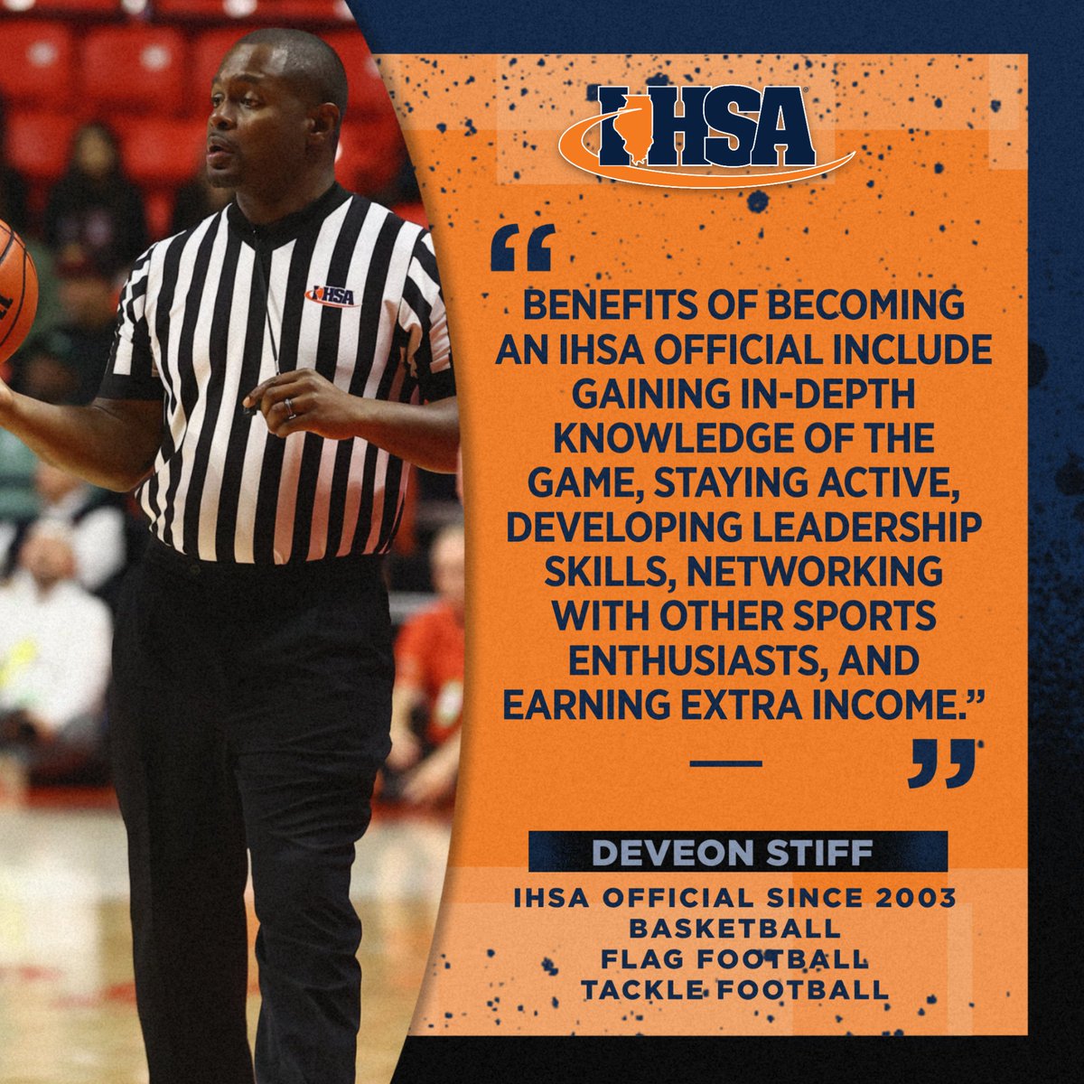IHSAOfficials's tweet image. As a part of winter officials appreciation week, we are sharing some of the benefits of becoming an IHSA official! We encourage other officials to share their reasons in the comments below...