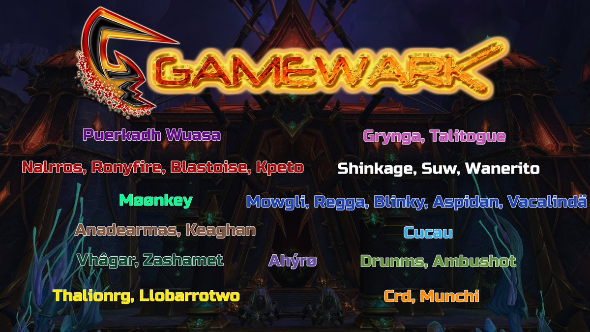 gamewark_wow's tweet photo. Participantes tier PALACIO NERUB'AR. https://t.co/v1bWjhm4tg