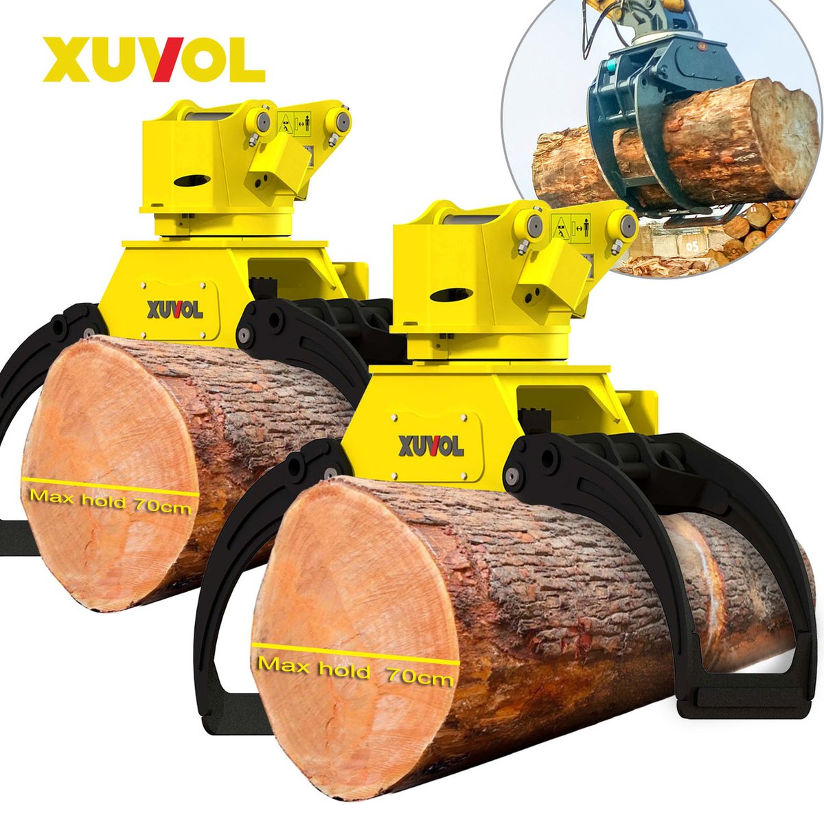 X_manufacturers's tweet image. Get a grip on your toughest tasks. Our log grapple ensures maximum force and control with every lift. 
👉en.xuvol.com
#LogHandling #PowerfulGrip #HeavyMachinery #fyp