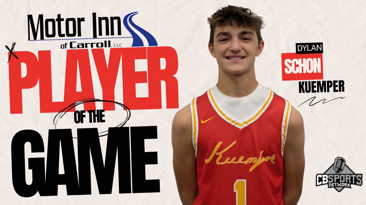 jeff blankman (@huskerblankman) on Twitter photo Congratulations to Dylan Schon of Kuemper on being named Motor Inn Player of the Game against Glenwood on Thursday, January 16th. Schon was great on the defensive end, finishing with seven steals and eight rebounds. Schon also scored 12 points in a 74-46 win.
<a href="/knight_hoops/">KHS Boys Basketball</a> Congratulations to Dylan Schon of Kuemper on being named Motor Inn Player of the Game against Glenwood on Thursday, January 16th. Schon was great on the defensive end, finishing with seven steals and eight rebounds. Schon also scored 12 points in a 74-46 win.
<a href="/knight_hoops/">KHS Boys Basketball</a>