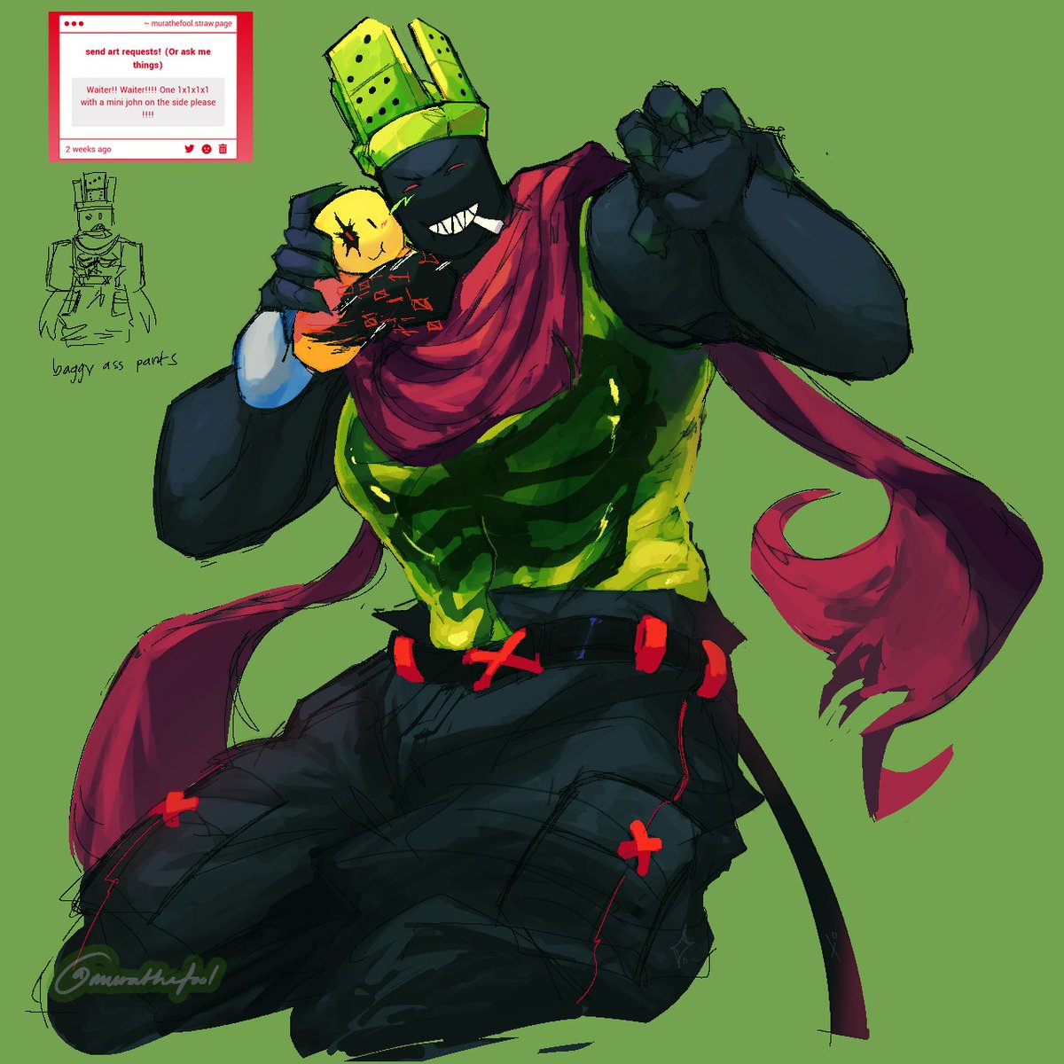 murathefool's tweet photo. Hi heres ur order. two weeks late.
#robloxart https://t.co/nRugmSFky1