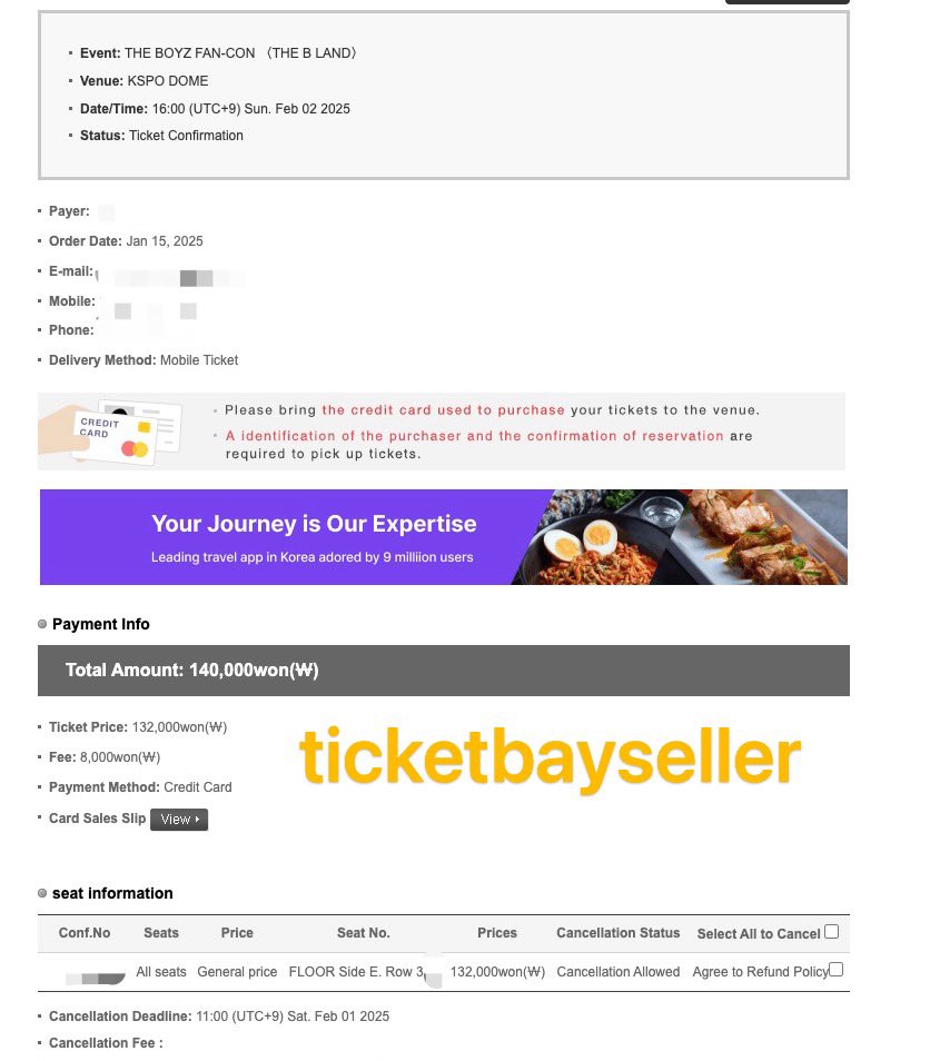 STicketbay's tweet photo. theboyz 【认证】代抢成功
感谢信任与支持

theboyz 【certification】 help to buy successful, thank you for your trust and support

 #ticketbayseller_feedback

💬 dm/微信：ticketbayseller

#THEBOYZ #더보이즈 
#THEBLAND #더비랜드 https://t.co/GJgTAAffqv