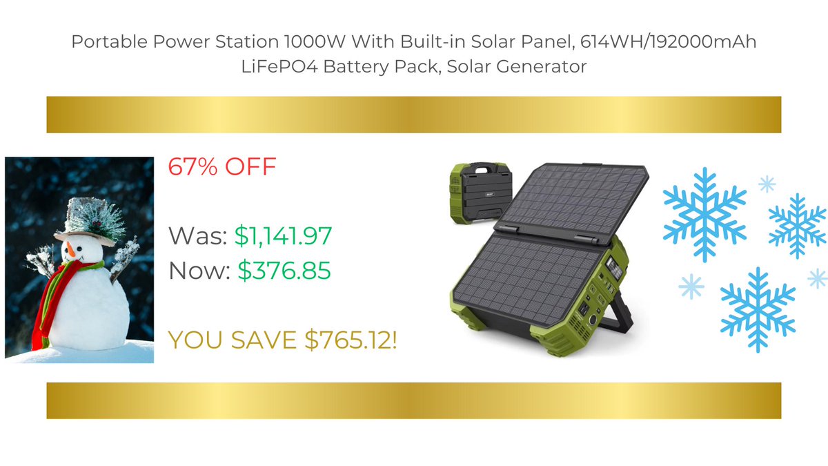 JonArauzo's tweet image. Click here:

s.click.aliexpress.com/e/_oFwuL1R

#portable #solargenerator #builtin #solarpanel #product #discount #aliexpress #shopping #shopnow #buynow